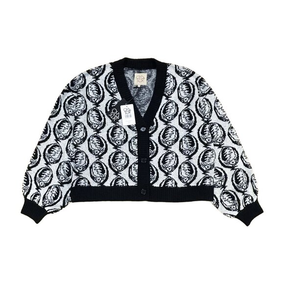 Grateful Dead Steal Your Face Cardigan — Chaser Oversized Black White L NWT - Picture 7 of 15